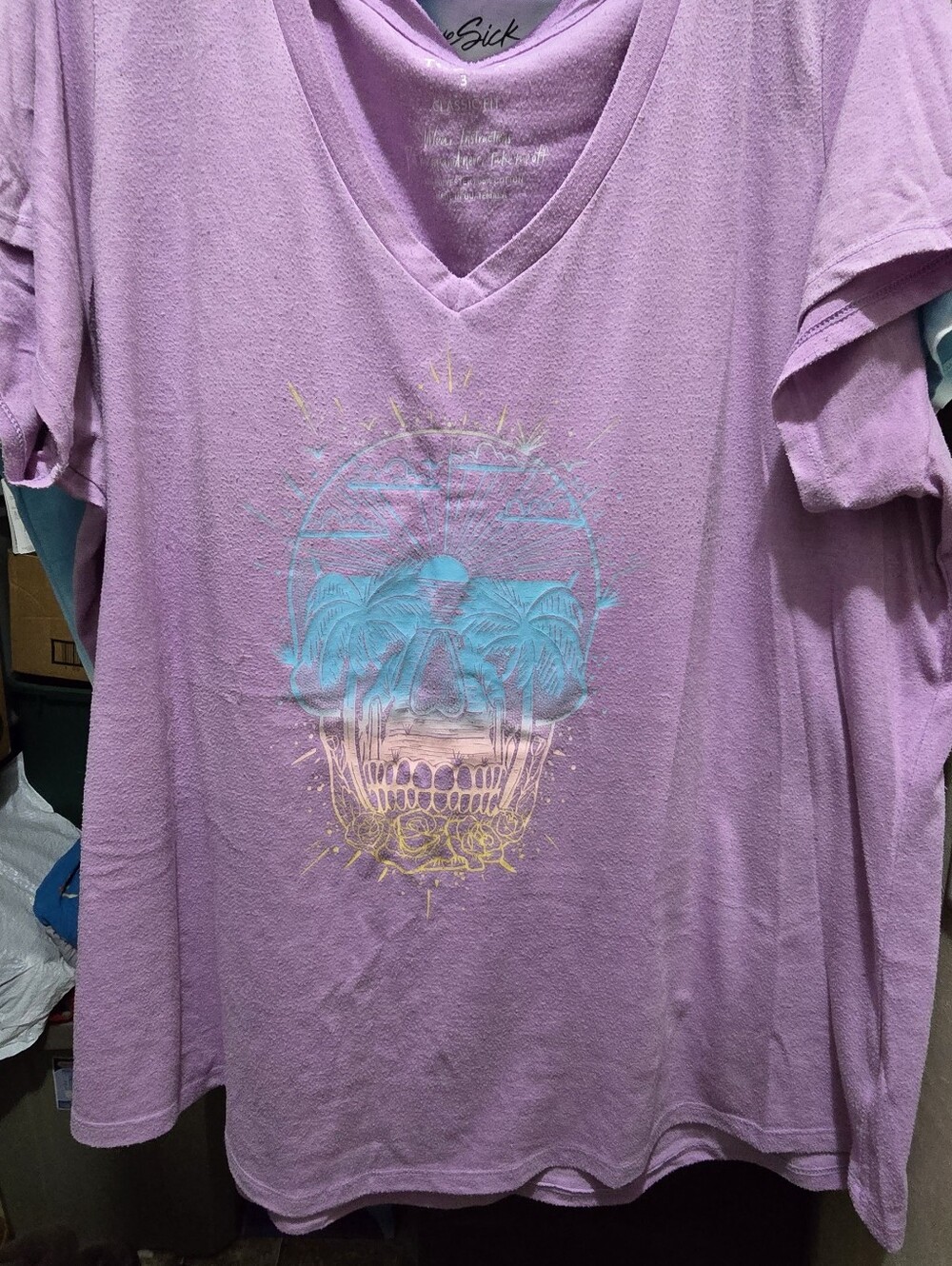 Torrid Lavender V-Neck Graphic Tee